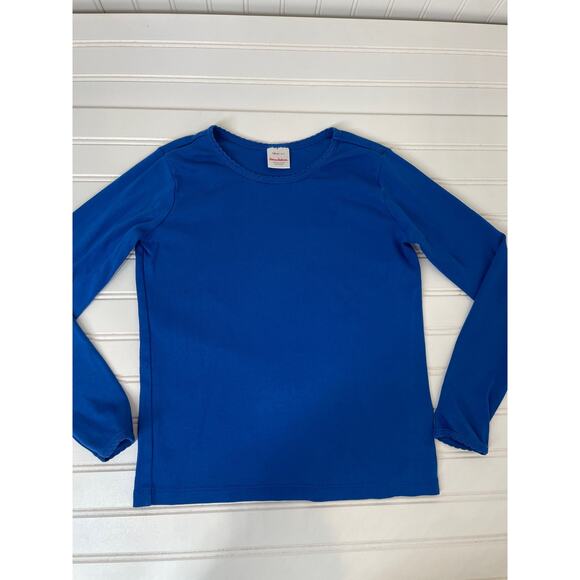 Hanna Andersson Blue Long Sleeve Tee & Flared Skirt Girls Bundle Size 8 YO - Picture 2 of 5